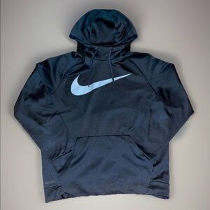 Nike Therma Dri Fit Carbon Hoodie W/Drawstrings  Kangaroo Pocket Pullover Sz L